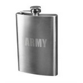 Army Engraved Stainless Steel Flask